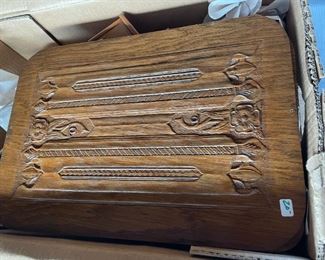 . . . this is one of three oak panels harvested from an old Detroit bank