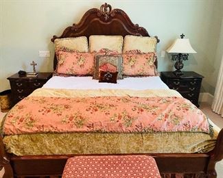 King bed 
King bedding 
King mattress 