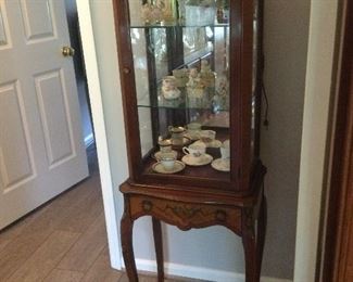 PETITE,FRENCH, DISPLAY CABINET, WITH DRAWER