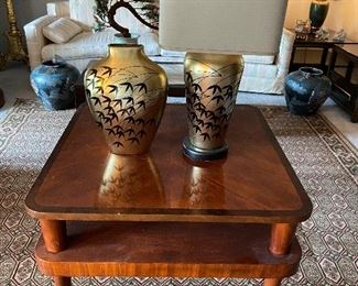 HICKORY WHITE, 2 Tier Table