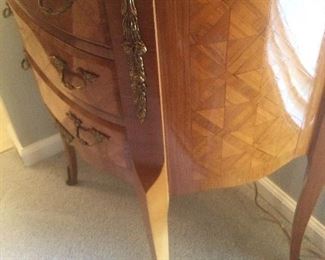 Detail of the Gilt Bronze Trim & Rosewood Mahogany