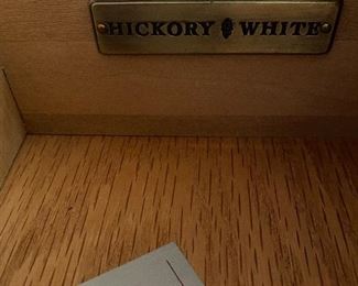 HICKORY WHITE, 2 DRAWER, END TABLE