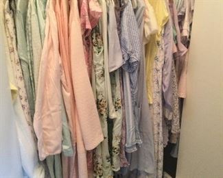 SOME OF THE NIGHT GOWNS & ROBES, MANY FROM MISS ELAINE