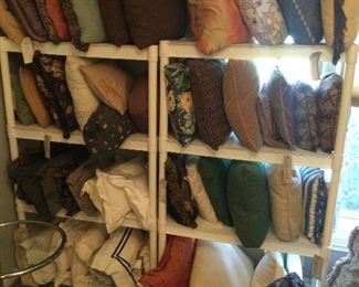 SEVERAL DESIGNER PILLOWS FROM EDWIN PEPPER