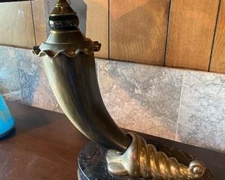 DETAIL OF LAMBERT HORN LAMP