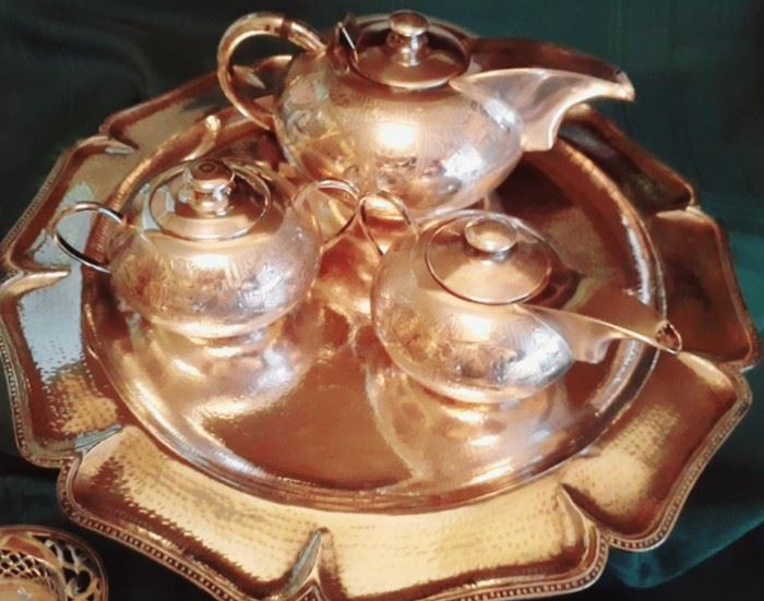 Sterling tea set