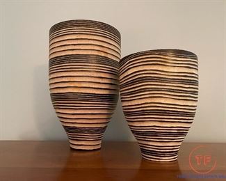 Lazy Susan Mui Ne Dune Mango Wood Vessel (Small and Large)