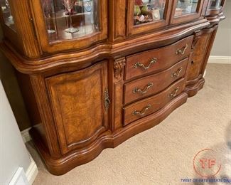 Hong Kong Teakwood Works Lighted Hutch