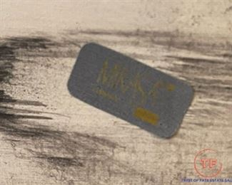 John Bergen MIKASA Black Intaglio Vase