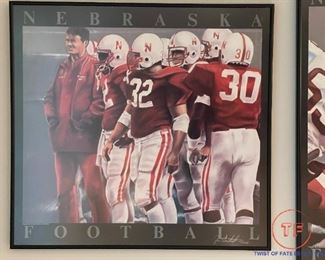 Nebraska Football Limited Edition Signed Prints by JOE COMSTOCK