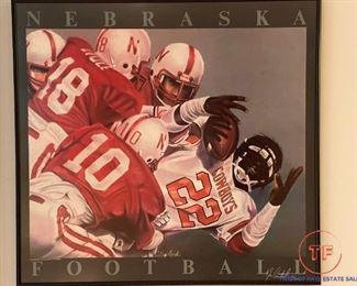 Nebraska Football Limited Edition Signed Prints by JOE COMSTOCK