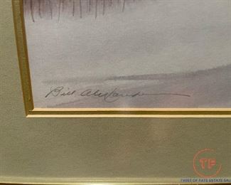 BILL ALEXANDER Signed Print