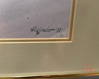 BILL ALEXANDER Signed Print