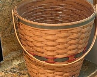 Large LONGABERGER Pail Basket