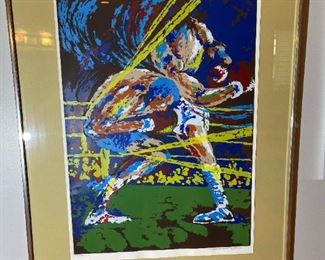 TED TANABE Signed Serigraph "Ali Knockout"