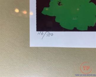 TED TANABE Signed Serigraph "Ali Knockout"