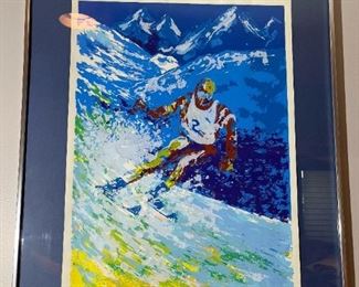 TED TANABE Signed Serigraph "Downhill at Dusk"