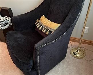 UTTERMOST Nala Midnight Black Armchair(s)