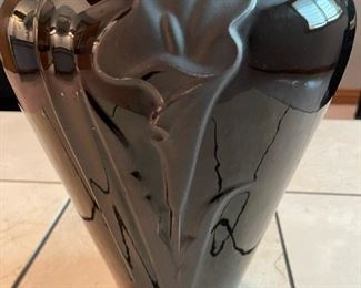 Haeger Black Lily Vase
