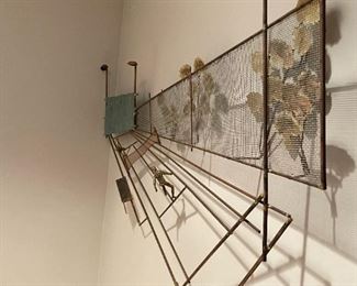 Vintage C JERE Mid Century Tennis Match Wall Art