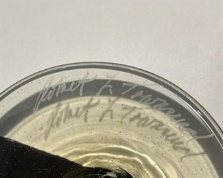 Signed Handblown Goblet / Vases
