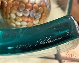 Signed Glass Art
