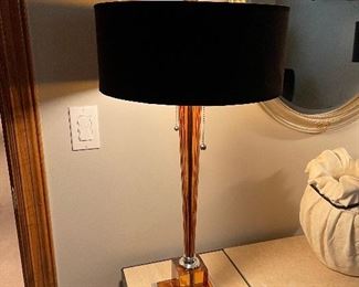 UTTERMOST Rina Table Lamp in Transparent Auburn Hue