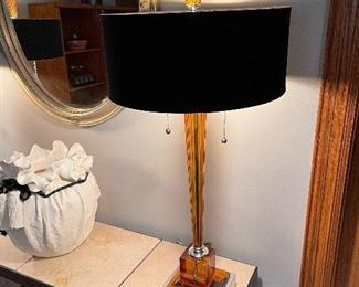 UTTERMOST Rina Table Lamp in Transparent Auburn Hue