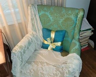 Love the fabric on this chair