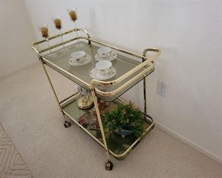 estate sale rolling cart inside