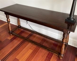 Sofa Table. Measures 65"W x 23"D x 30"H.