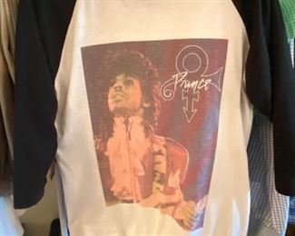Prince Retro T-Shirt, Size: Medium, 3/4 length sleeves