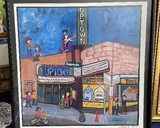 'Uptown' 11x11 Laser print, framed. Minneapolis Local Artist: Tammy Ortegon 2003