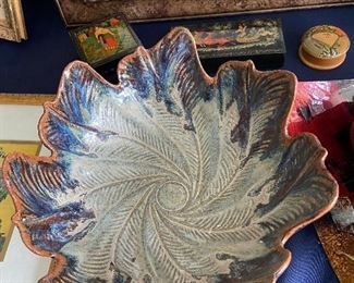 Beautiful hand made Pottery and Russian Trinket boxes