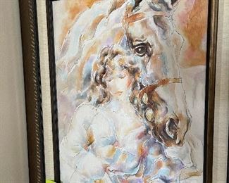 PETER NIXON - Traveling Companion I - 2008 - 24"x18" Oil painting on canvas signed in pigment lower right.  Signed, titled and dated on the verso.  A unique work from the collection of the artist.  Information based on Certificate of Authenticity provided at time of purchase from Park West Gallery; 10/27/2009.   