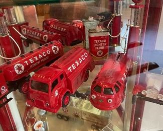 Texaco was king for this collector who has literally every single Texaco Truck, Tanker and Model anything he could find.  Most are ERTL reproduction pieces, but all are in MINT condition!  