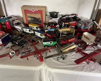 Trains, Planes & Automobiles best describes the literally hundreds of Texaco Collectibles found in this sale!  