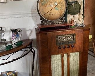 Philco was a reigning king of the radio world back when this piece was produced.  With all it's interior tubes and mechanisms, the right owner could have this piece working good as new again!  