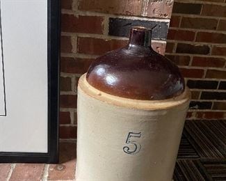 This 5-gallon stoneware jug is a fun collectible and in superb condition! 