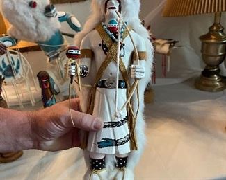 This Hopi Kachina Doll looks a bit like Gene Simmons, don't you think?  LOL  He too, is artist signed!  