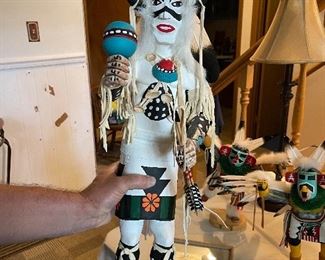 Close up of Hopi Kachina Doll previously shown.  