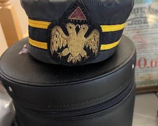 Look at this FABULOUS Shriner's Hat, complete with it's own hat box.  