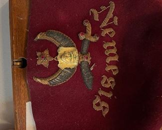 A better shot of the Vintage Shriner's hat. 