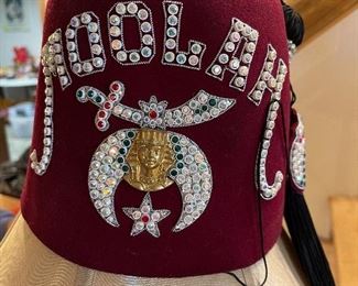 Highly Decorated Moolah Shriner's Hat in MINT Condition!  