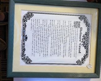 Shriner's Creed.  