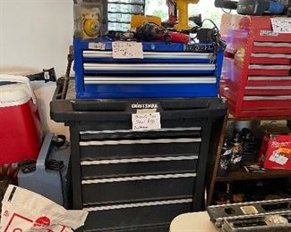 Three Multi-drawer Tool Chests