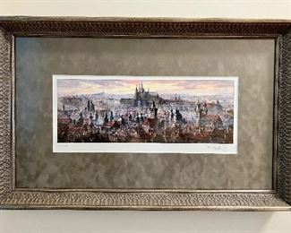 Signed, Watercolor beautifully matted and framed- 25" x 15.75"