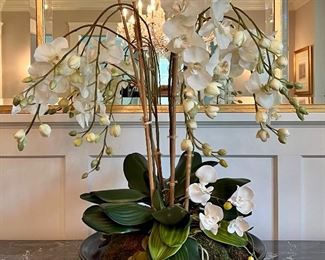 Decorative Oversized Faux Orchid - 32"