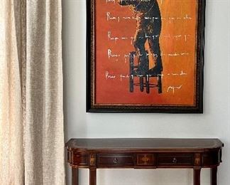 Stuart Swan Console Table with Inlay - 43"l x 13"w x 32.25"h