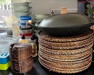 Wok, Wicker Coasters & Chargers